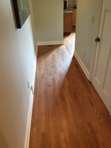 wood floor tight space